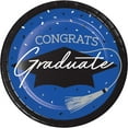 thumbnail image 5 of Creative Converting Blue Graduation Tableware Kit, Serves 18, 5 of 13