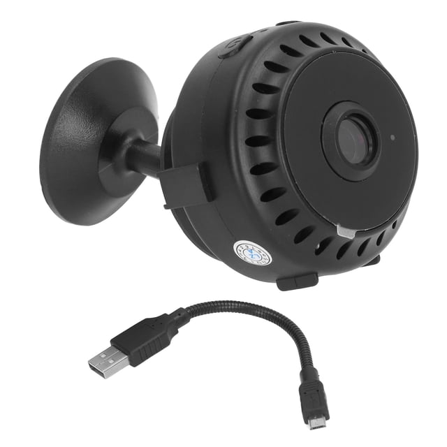 Cámara WiFi 320x240 con visión nocturna infrarroja, recargable, para seguridad del hogar