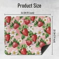 thumbnail image 4 of Pink Vintage Strawberry Mouse Pad, Cute Strawberry Square Mouse Pad for Desk, Girly Desk Accessories, Pink Office Supplies and Accessories, Gifts for Girls Women, 8x8 Inch, 4 of 5