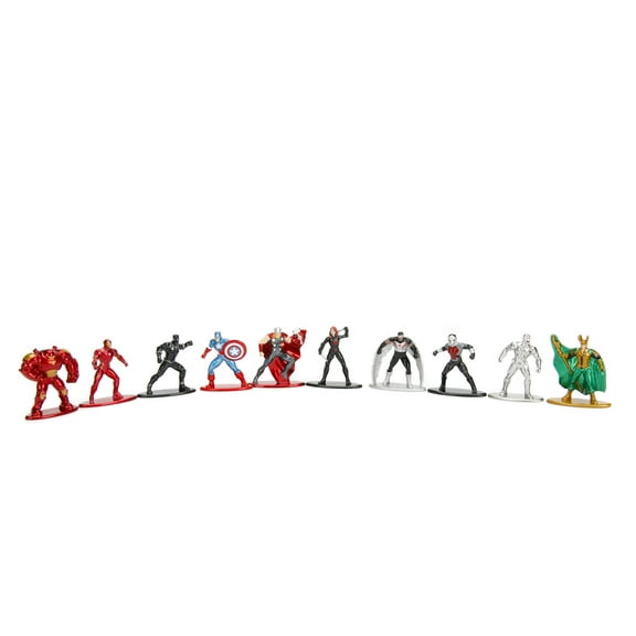 Marvel Nano Metalfigs Die-Cast Action Figures, 165" Tall, 10 Pack Assortment