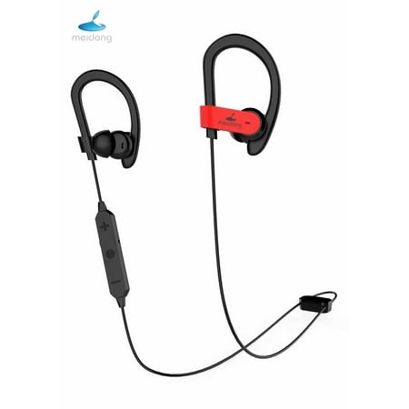 Meidong HE8C[2019 upgraded] Active Noise Cancelling Bluetooth Earbuds in-Ear Earphones Sports Headphones with Hard Travel Case/Deep Bass/15 Hours Playtime/apt-X Csr Built-in