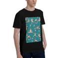 thumbnail image 2 of Bingfone Giraffes Doing Various Yoga Men'S Loose Fit Short-Sleeve Pocket T-Shirt, 2 of 7