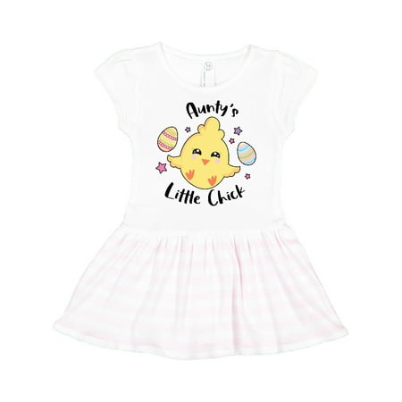 

Inktastic Happy Easter Aunty s Little Chick Gift Toddler Girl Dress
