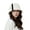 white, variant on Warm Winter Hat Knitted Hat Women Winter Bucket Hat Thick Color Matching Soft Sun Uv Protection Short Brim Windproof Cold