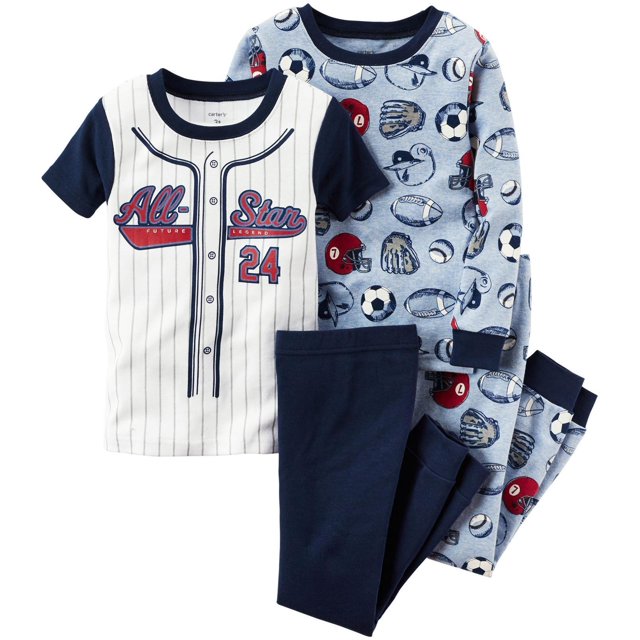Carter's Ensemble 4 Pcs en Coton pour Bébé Garçon 321g181, Imprimé, 9 Mois