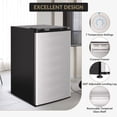 thumbnail image 5 of Compact Mini Fridge with Freezer, 3.2 Cu.Ft - Dual Zone Temperature Control, 7 Adjustable Settings, Removable Shelves, Quiet & Energy Efficient - Ideal for Bedroom, Office, Dorm, 5 of 8