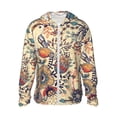thumbnail image 2 of Uemuo Floral With Birds And Fantasy Flowers Pattern Women's Full Zip UPF 50+ Sun Protection Hoodie Jacket Long Sleeve Sun Shirt Hiking Outdoor Performance with Pockets-3X-Large, 2 of 9