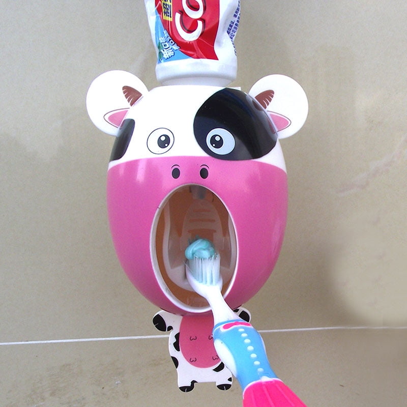 Creative Toothpaste Dispenser Holder Wall Mount No Drilling 