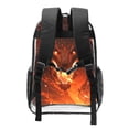 thumbnail image 2 of Honeii Magma Fire Black Dragon Print Clear Backpack Heavy Duty Transparent Bag 17" See Through BookBag for Women Men Adults Work Festival Sports Travel, 2 of 7