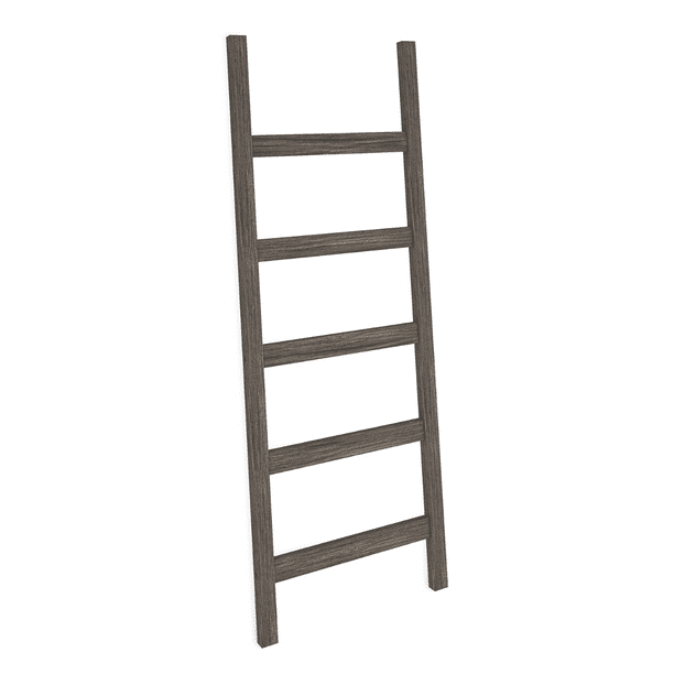 Ballucci 5Tier WallLeaning Rack, Blanket Stand Ladder Shelf, 20 Inch