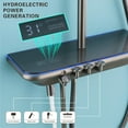 thumbnail image 4 of Shower System With LED Ambient Lights, 4 Function Saxophone Wall Mounted Shower System, 13" Rainfall Shower Head, With 3 Functions Hand Shower, 360-Degree Swivel Tub Nozzle And Bidet Sprayer, 4 of 9