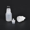 thumbnail image 3 of Uxcell Plastic 5ml/0.17 oz Small Mouth Drop Bottle White, 20 Pack, 3 of 6