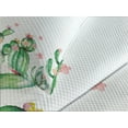 thumbnail image 4 of Ambesonne Cactus Quilted Bedspread Set 3 Pcs, Tender Romantic Blossoms, King Size, Green Coral Lavender, 4 of 5