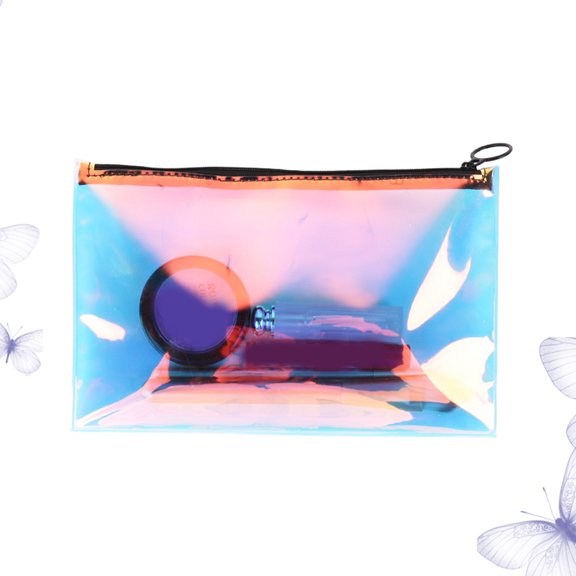 GETAJGHSD Outdoor Cosmetic Bag Multi Color PVC Durable for Travel and Daily Storage