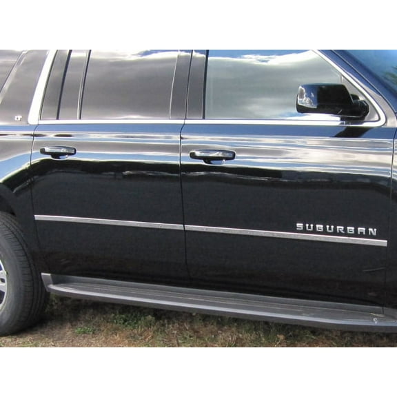 Stainless Steel Molding Insert 4Pc Fits 2015-2020 Chevy Suburban MI55198 QAA