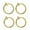 Gold, variant on 2 Pairs Titanium Steel Clip on Earrings Earrings for Men Women Gothic Hop Fashion Round Circle Piercing Earrings Jewelry Gift