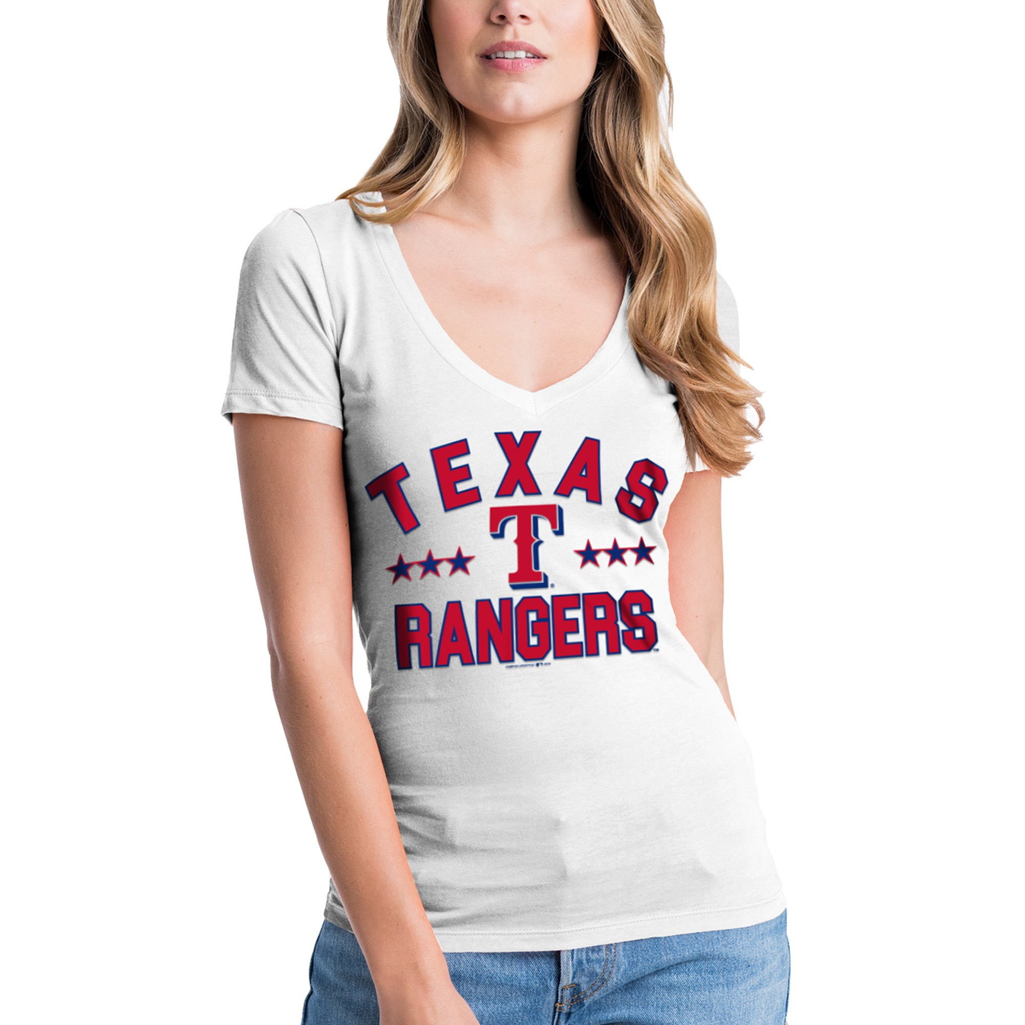 texas rangers v neck shirt