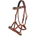 thumbnail image 2 of Horse Western Leather Beaded Bitless Sidepull Bridle Reins 77RS22TN-F, 2 of 2