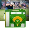 thumbnail image 2 of HLONK Baseball Coaching Board Double Sided Baseball Lineups Board Dry Erases Baseball Clipboard Coaching Accessories Enduring, 2 of 8