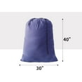 thumbnail image 2 of Extra Large Laundry Bag Blue 30"x40" Dirty Clothes Organizer with Drawstring Closure for college, dorm and apartment dwellers Home Dorm Travel Basket (12PCS Blue), 2 of 14
