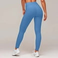 thumbnail image 5 of Leggings for Women Scrunch Butt Lifting High Waisted Solid Color Tight fit Quick Drying Long Yoga Pants Tummy Control Workout Athletic Leggings, 5 of 9