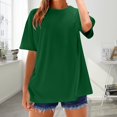 thumbnail image 5 of V-Neck Women's Short Sleeve T-shirt Women'S Loose And Comfortable Oversized Trendy T Shirt Top, Women's Short sleeve T-shirt XL, 5 of 9
