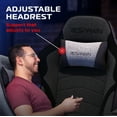 thumbnail image 4 of RESPAWN 900 Console Gaming Recliner with Footrest and Lumbar Support - Comfortable Ergonomic Gaming Chair with Headrest, No Wheels, Reclining, Heavy Duty, Racing Style Video Game Chairs - Gray Fabric, 4 of 7