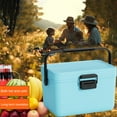 thumbnail image 3 of YAOMOBB Road Trip Cooler Mini Cooler 4qt Insulated Small Hard Cooler Portable Ice Chest Leakproof Lunch Box for Car Camping Picnic Easy to Carry Handle, 3 of 6