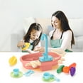 thumbnail image 1 of Simulation Sink Electric Kitchen Sink Circulating Water Sink Wash Basin Over The Childrens Dishwasher Toys, 1 of 7