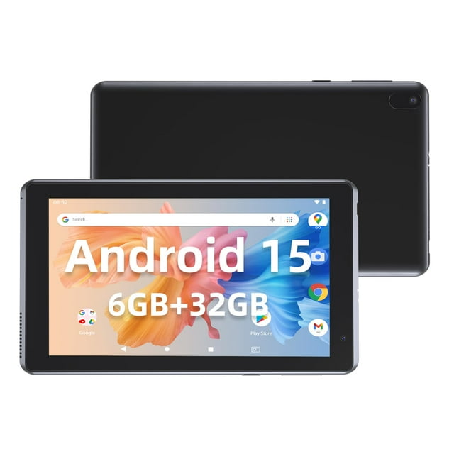 IWEGGO Tablette Android 15, Ordinateur Extensible 7 Pouces 6 Go RAM+32 Go ROM/ 1 To, Tablettes Appareil Photo 5MP, Processeur Quadricœur 1,6 GHz, Tablette PC Batterie 3000 mAh, Wi-