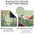 thumbnail image 4 of Green Tropical Birds Botanical_02 Mahjong Mat 31.5x31.5 Inch | Non-Slip And Noise Reduction Mah Jong Table Mat Cover with Carrying Bag For Mahjong Lovers, Poker, Board Games And Dominoes, 4 of 7