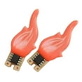 thumbnail image 3 of Luces de llama Yuyangstore 2 uds candelabro decoración rojo, 3 of 8