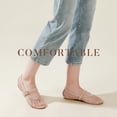 thumbnail image 4 of Sandalias planas Ankis Mesh para mujer Nude Mary Jane 2025 Summer, 4 of 7