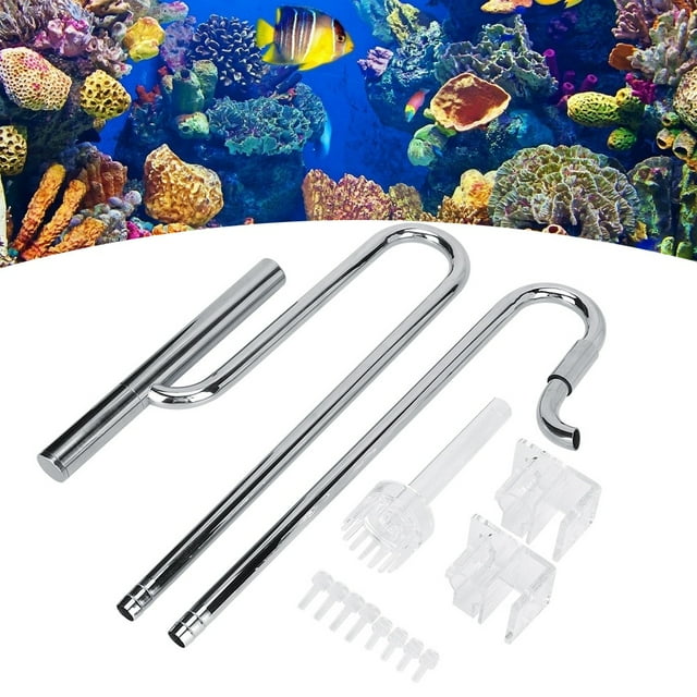 Spptty Inflow Outflow Pipe, Plant Filter Pipe, Stainless Steel For Fishing Tank Household For Aquarium Fish Store