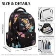 thumbnail image 7 of Uorisanigo Black Space Dinosaur Kids School Backpack Lightweight Breathable Daypack with Adjustable Straps, Large Capacity Bookbag for Hiking Camping and Travel, 7 of 7