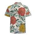 thumbnail image 3 of High Quality Hawaiian Shirts for Men Short Sleeve Aloha Beach Shirt Floral Summer Casual Button Down Shirts Blouses WY2AWP, 3 of 7