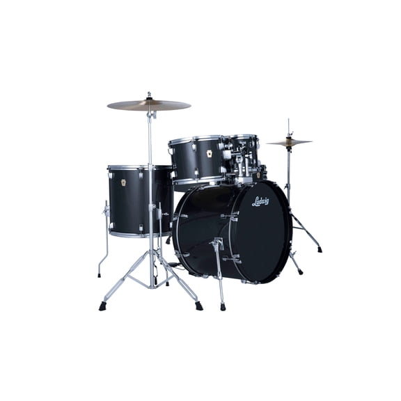 Ludwig Drive 5 Piece Drum Set With Cymbals and Hardware Moon Dust