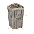 thumbnail image 4 of Popcorn Box Home Decor Figurine Ornament - Contemporary Aluminum Sculpture Statue for Shelf and Coffee Table Display - Modern Accent Piece for Living Room, Bathroom, and Office - 7", Silver & Gold, 4 of 14