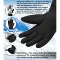 thumbnail image 3 of Alpine Swiss Mens Waterproof Gauntlet Snow Ski Gloves Winter Sport Snowboarding Windproof Warm 3M Thinsulate, 3 of 7