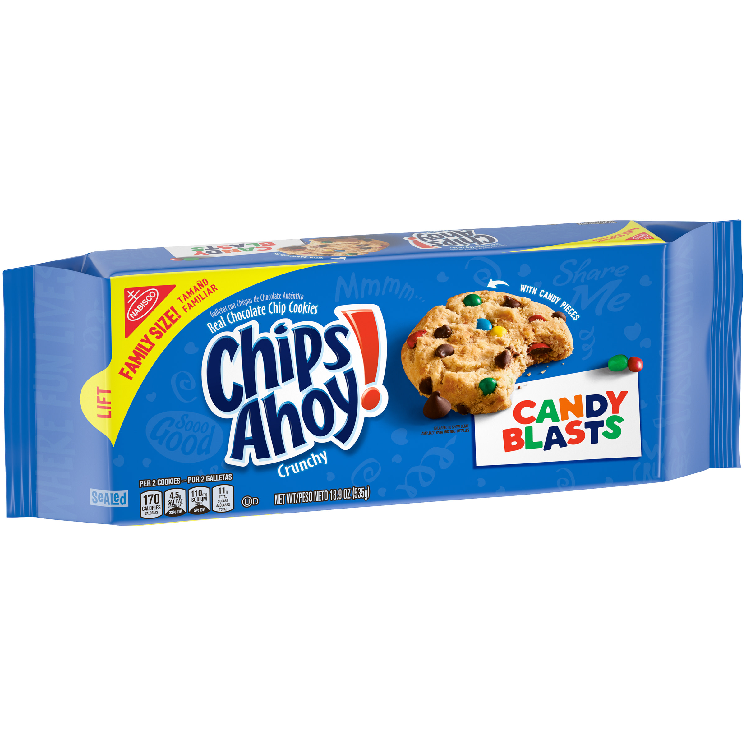 CHIPS AHOY! Candy Blast Family Size Cookies, 18.9 oz - image 3 of 13