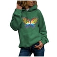 thumbnail image 1 of Chandails à Capuchon Décontractés pour Femmes, Hauts, Chandail Imprimé pour Dames, Blouse, T-Shirt, 1 of 1
