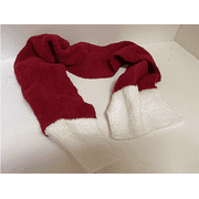 50” Holiday Christmas Winter Santa Claus Scarf Red White New
