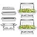 thumbnail image 3 of WILPREP 2pc Chafing Dish Buffet Set, Chafing Dishes for Buffet with 4 Full Size Food Pans, Chafing Dish Set with Foldable Frame, Food Grade Stainless Steel Food Warmers for Parties Buffets Banquets, 3 of 4