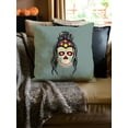 thumbnail image 2 of Awkward Styles Sugar Skull Decorative Pillow Covers Mexican Woman Throw Cushion Case, 2 of 2
