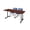 Cherry / Blue, variant on Romig Axis-Pro 48 x 24 in. Mobile T-Base Training Table- Neo Walnut, 2 Zeng Stack Chairs- Black
