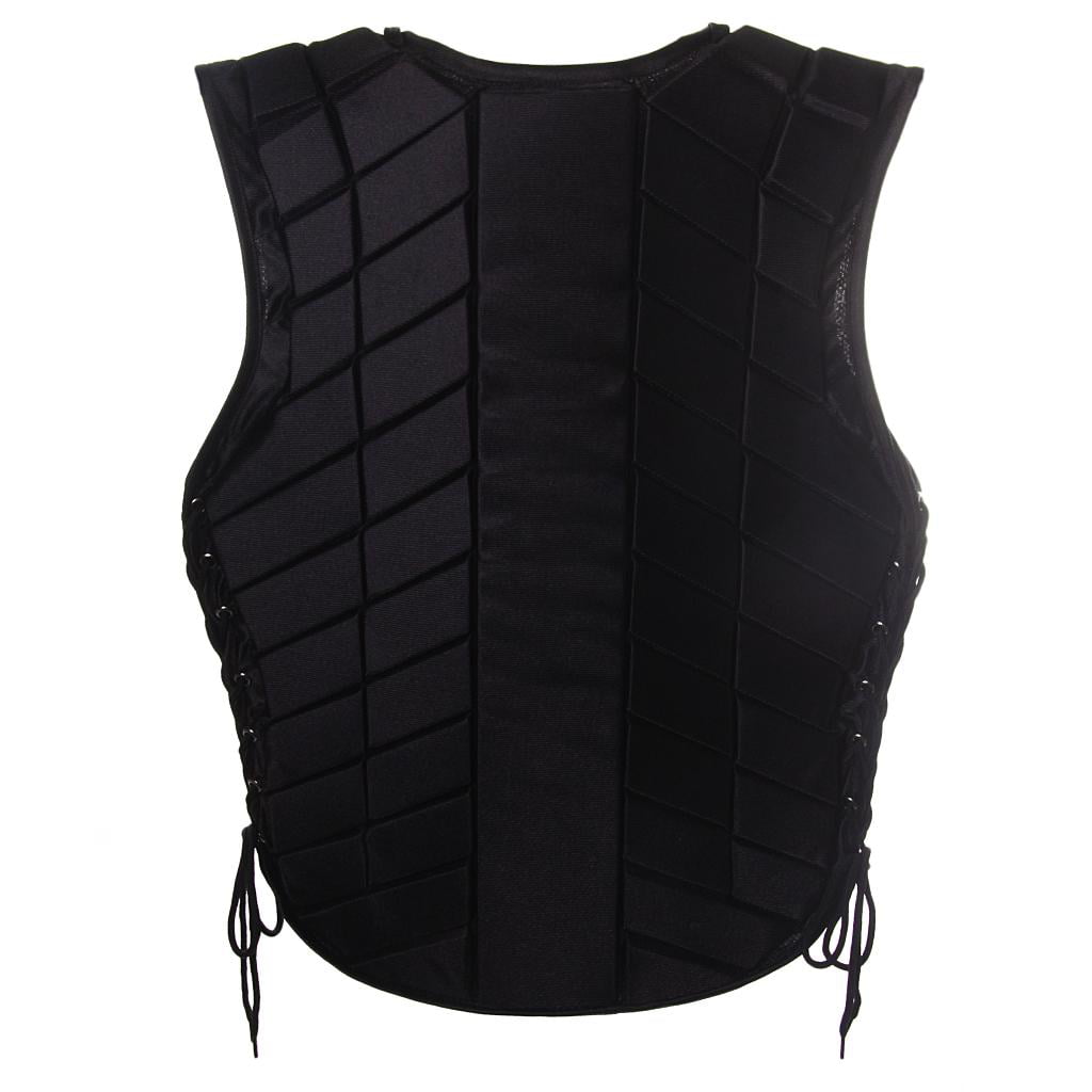 Adult/Kids Waistcoat Equestrian Horse Riding Body Protector Safety Vest Black UK 