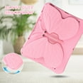 thumbnail image 3 of Allytechgroup Kids Case for iPad Air 13 Inch M2 2024/iPad Pro 13 Inch M4/ iPad Pro 12.9 (2018/2020/2021/2022), Cute Butterfly Rotating Stand Lightweight Kids Friendly Shockproof Case, Pink, 3 of 6