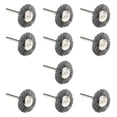 thumbnail image 2 of 10 piezas cepillos de alambre de acero para limpiar pequeños accesorios de herramientas de alimentación pesada para taladro para superficies de Cepillo de rueda, 2 of 8