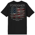 thumbnail image 3 of Foreigner American Bald Eagle With Guitar World Tour 2022 Crew Neck Short Sleeve Men's Black T-shirt-5XL, 3 of 7