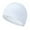 White #0, variant on Waterproof Swim Cap for Adults & Kids | Unisex Silicone Hair & Ear Protection | Non-Tightening Design for Long & Short Hair | 1-Pack Multicolor